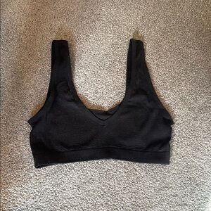 Colsie Black Racerback Sports Bra